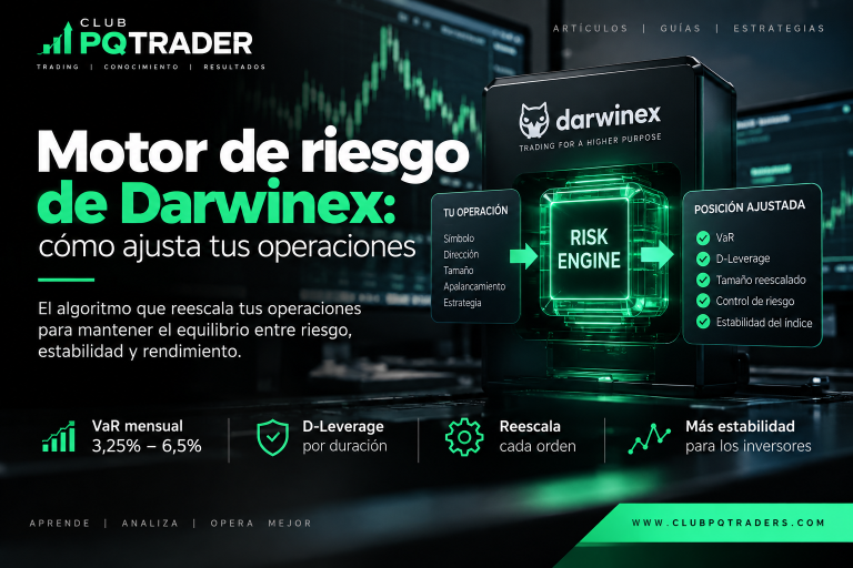 Motor de riesgo de Darwinex y ajuste de operaciones